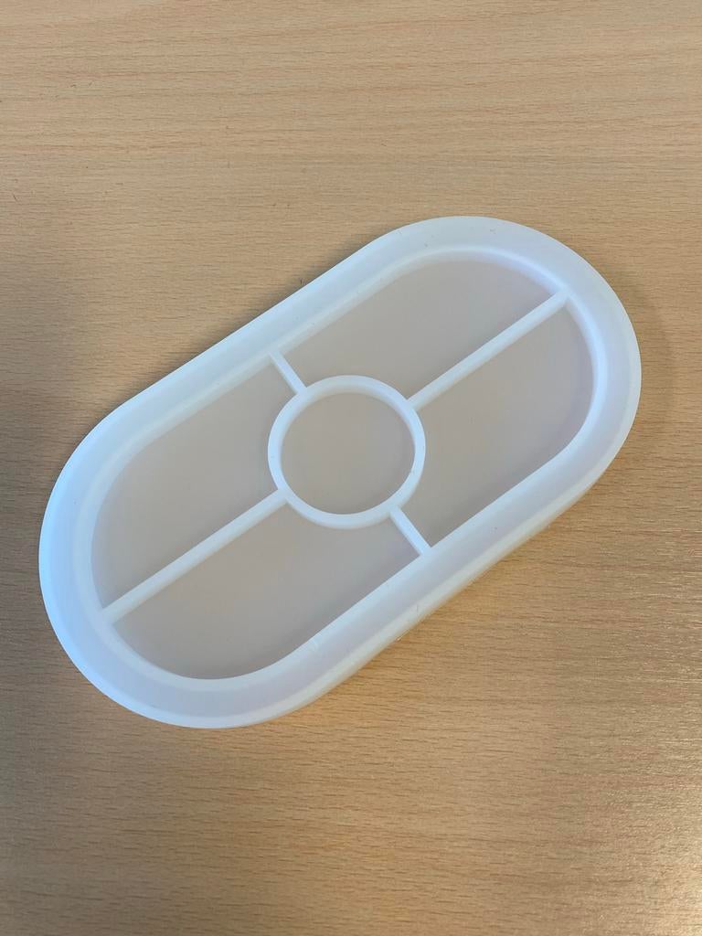 Siliconen gietmal voor epoxyhars - Ovale schaal, Overige thema's, Nieuw, Ophalen of Verzenden, Rubber