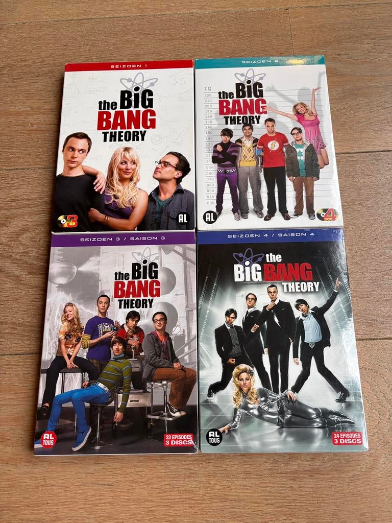 the Big Bang Theory DVDs Seizoen 1 t/m 4, Alle leeftijden, Ophalen of Verzenden, Zo goed als nieuw