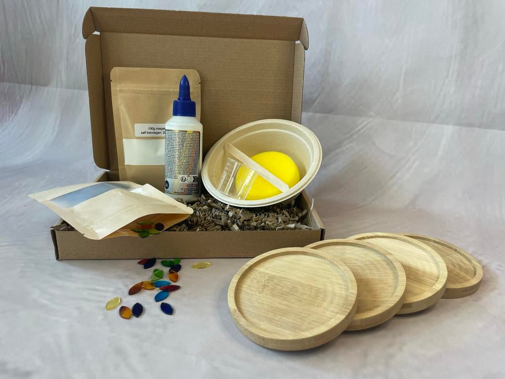 DIY pakket onderzetters mozaïek, Hobby en Vrije tijd, Nieuw, Meerkleurig, Overige merken, Knutselset