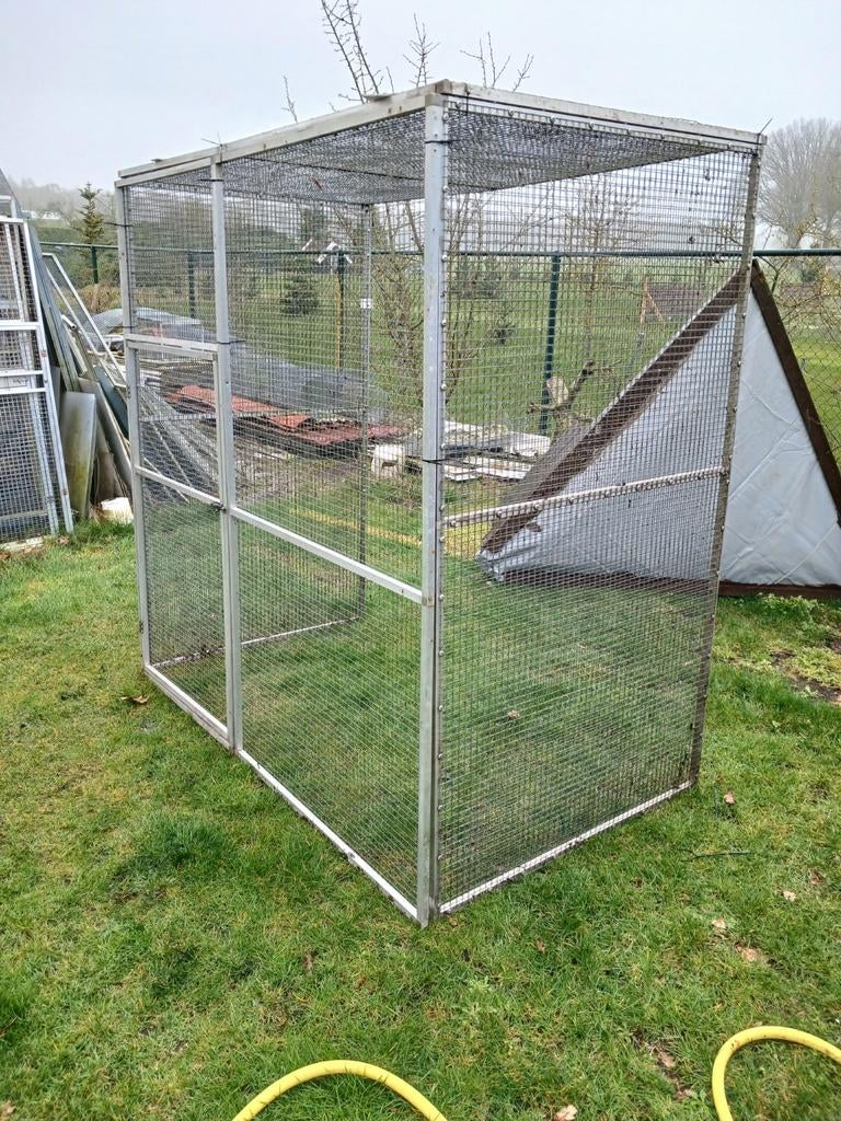 Voliere aluminium kooi kattenren, Dieren en Toebehoren, Vogels | Hokken en Kooien, Ophalen, Aluminium, Volière