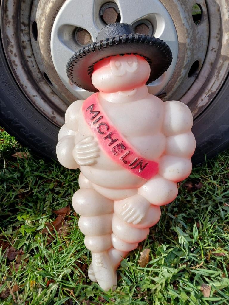 Origineel Michelin pop met losse cowboyhoed, France, Gebruikt, Info@michelin.fr, Ophalen of Verzenden