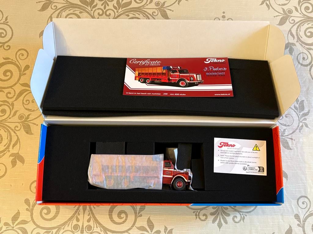 Tekno F. Peeters Booischot vrachtwagen model, Hobby en Vrije tijd, Ophalen of Verzenden, Nieuw, Bus of Vrachtwagen, Tekno