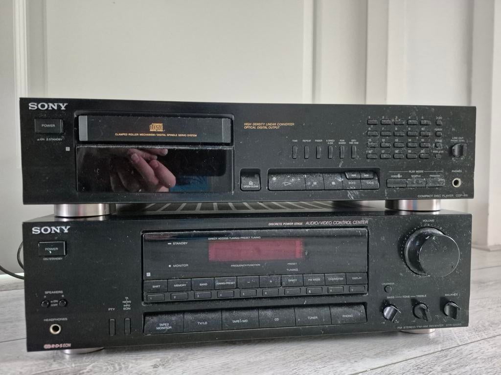Sony Audio Set: Receiver, CD-speler & Speakers (STR-GX315), Ophalen of Verzenden, Gebruikt, Cd-speler, Sony