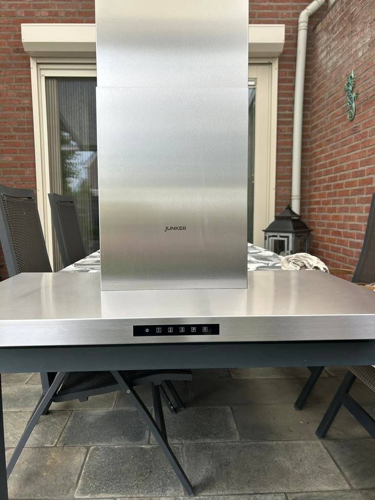 Recirculatie afzuigkap merk Junker RVS, Ophalen, Gebruikt, Wandschouwkap, Recirculatie