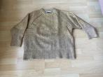 Zara - Beige oversized gebreide trui & gouden finish maat XS, Nieuw, Ophalen of Verzenden, Maat 34 (XS) of kleiner, Zara