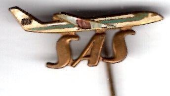 SAS S.A.S. email op koper vliegmaatschap speldje ( J_194 ), Verzenden, Gebruikt, Transport, Speldje of Pin