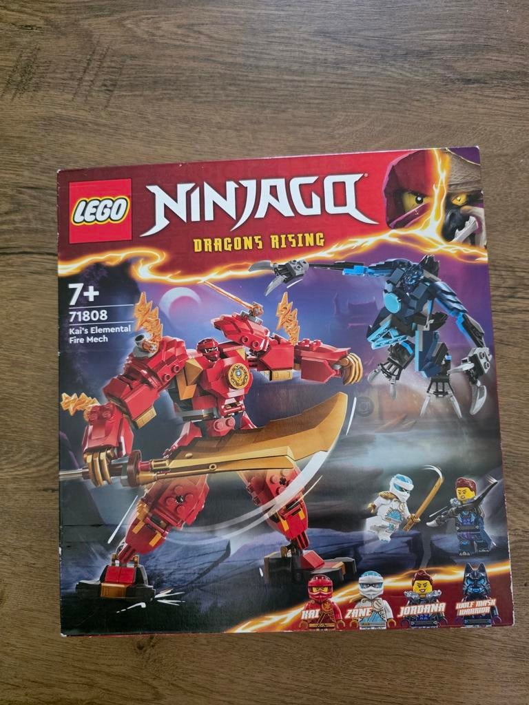 Lego Ninjago 71808 Kai's Elemental Fire Mech, Kinderen en Baby's, Speelgoed | Duplo en Lego, Nieuw, Ophalen of Verzenden, Compleet