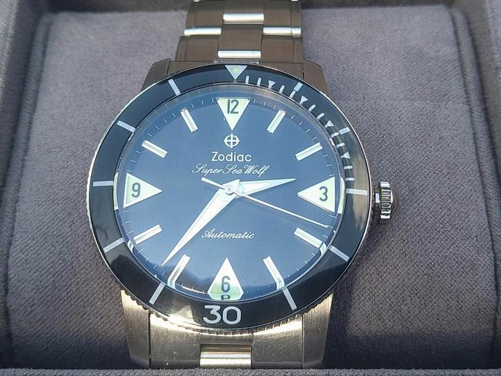Zodiac Super Seawolf ZO9209, Sieraden, Tassen en Uiterlijk, Horloges | Heren, Zo goed als nieuw, Overige merken, Ophalen of Verzenden