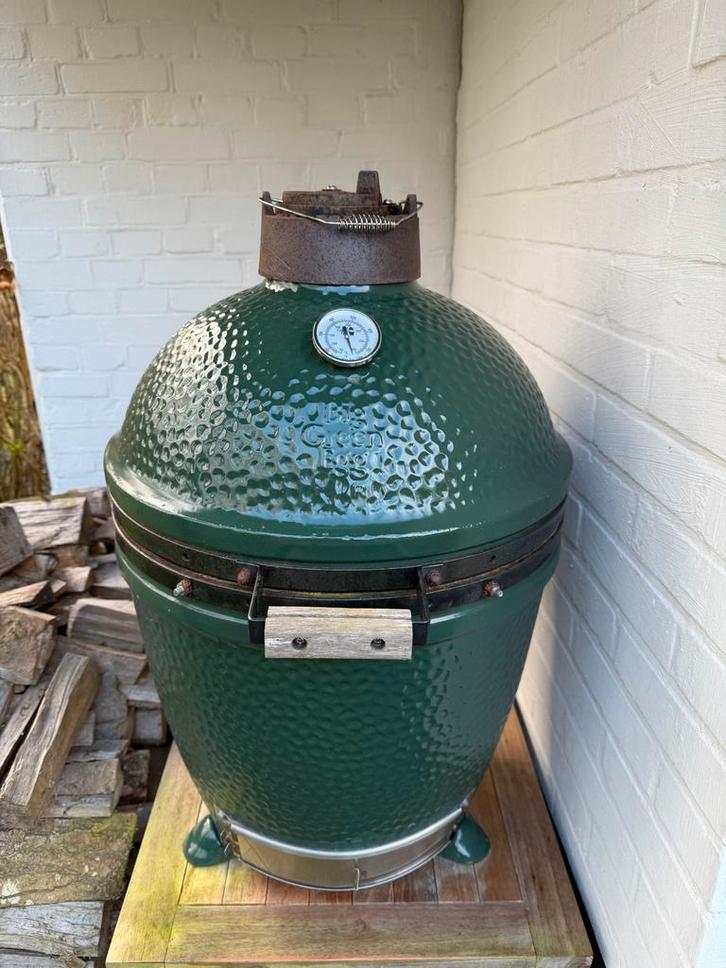Big Green Egg Medium - Nette staat, Tuin en Terras, Elektrische barbecues, Gebruikt, Ophalen