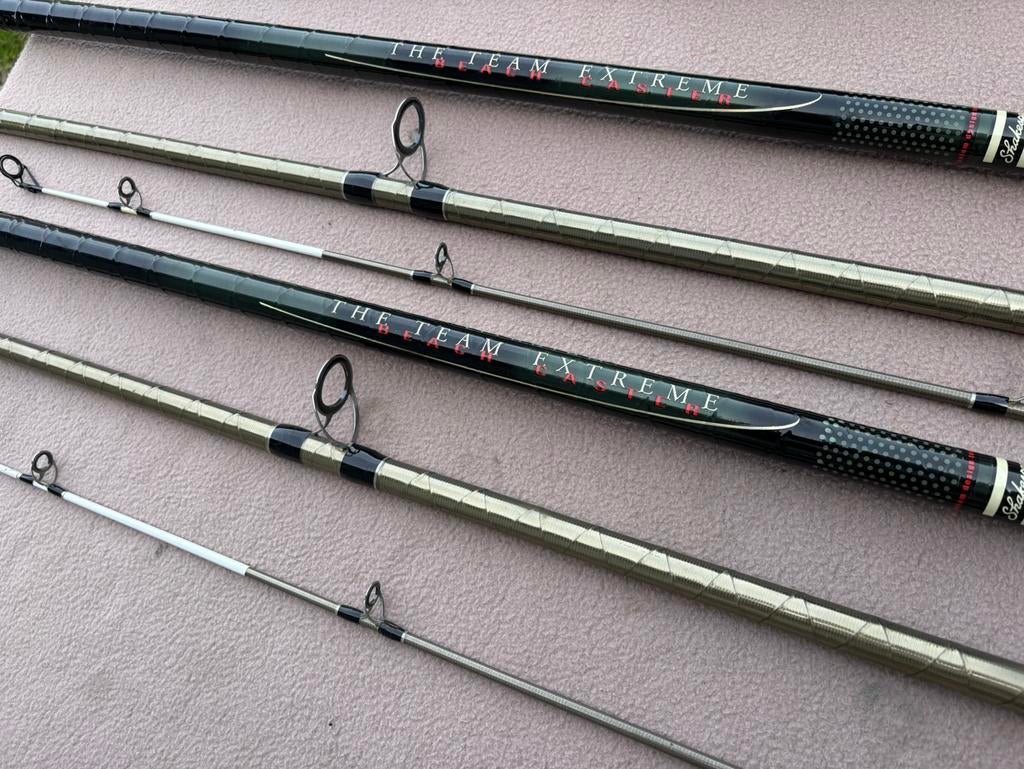 2 x Shakespeare the team extreme beachcaster strandhengels, Ophalen of Verzenden, Gebruikt, Werphengel