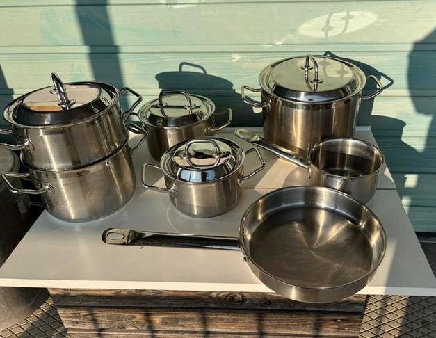 SIGG pannen, Huis en Inrichting, Keuken | Potten en Pannen, Gebruikt, Kookpan of Snelkookpan, Rvs, Ophalen