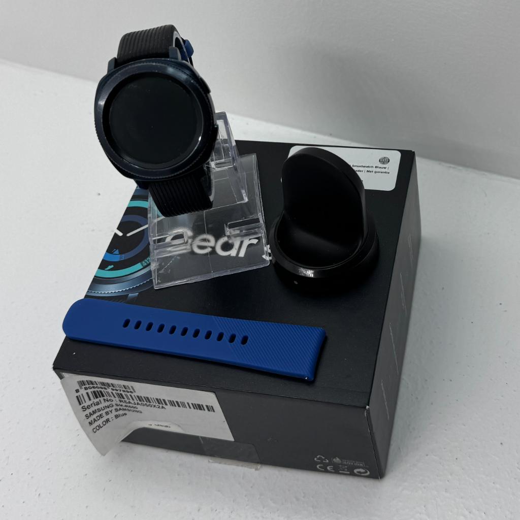 Samsung Gear Sport (SM-R600) Smartwatch Blauw |, Tuolonselaan 72, Dordrecht@usedproducts.nl, Ophalen of Verzenden, Zo goed als nieuw