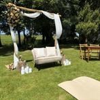 Bruidsbank Champagne, Ophalen, Minder dan 75 cm, Tweepersoons, Zo goed als nieuw