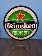 Heineken Uithangbord Lichtbak Gevel Lamp, Ophalen, Zo goed als nieuw, Reclamebord, Plaat of Schild, Heineken