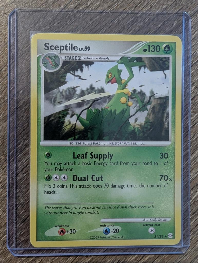 Sceptile uit Platinum Arceus 31/99, Ophalen of Verzenden, Zo goed als nieuw, Losse kaart