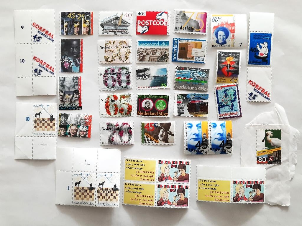 35 leuke postfrisse Nederlandse postzegels, Ophalen, Na 1940, Postfris