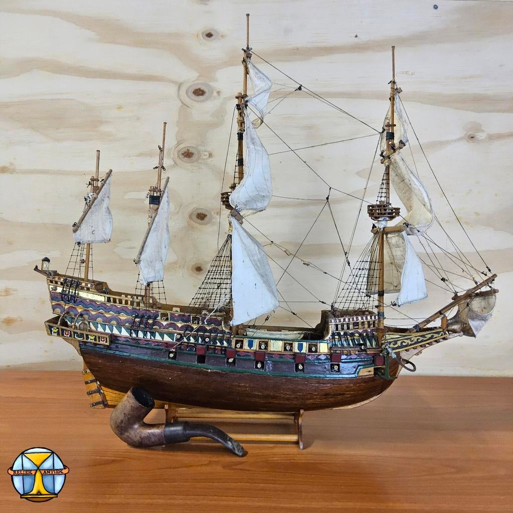 Modelschip HMS Sovereign Of The Seas (L54cm) miniatuur schip, Overige merken, Gebruikt, ., Ophalen of Verzenden
