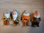 Set van 4 Disney Sneeuwwitje dwergen beeldjes 11-12 cm, Ophalen of Verzenden, Sneeuwwitje of Doornroosje, Zo goed als nieuw, Beeldje of Figuurtje