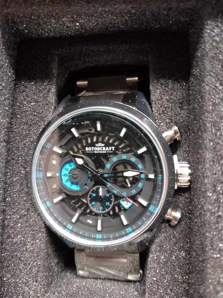 Rotorcraft heren horloge nieuw. NU €40,-, Ophalen, Nieuw, Staal, Overige merken