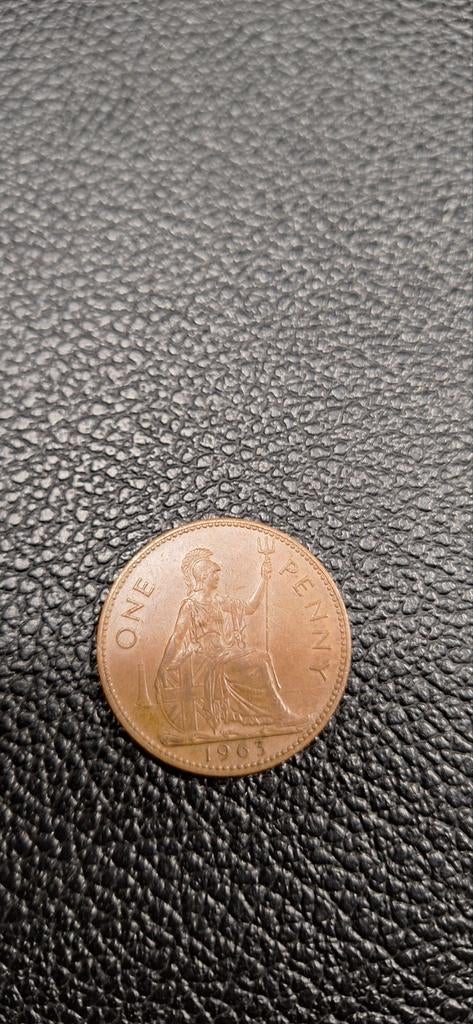 Great-Britain one penny 1963, Postzegels en Munten, Ophalen of Verzenden, Overige landen
