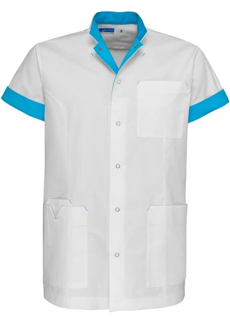 Nieuw De Berkel zorgjas JAIMY wit / turquoise maat M, Kleding | Dames, Ophalen of Verzenden, Nieuw