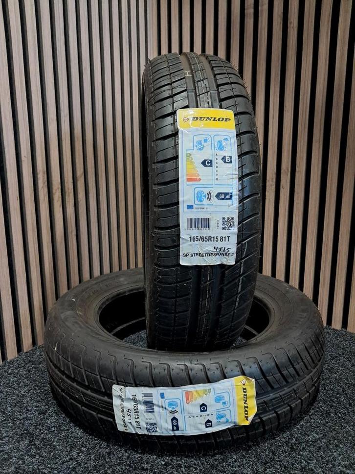 zgan 2 x Dunlop 165/65R15 Zomerbanden, Auto-onderdelen, Banden en Velgen, Band(en), Zomerbanden, 15 inch, 165 mm, Personenwagen