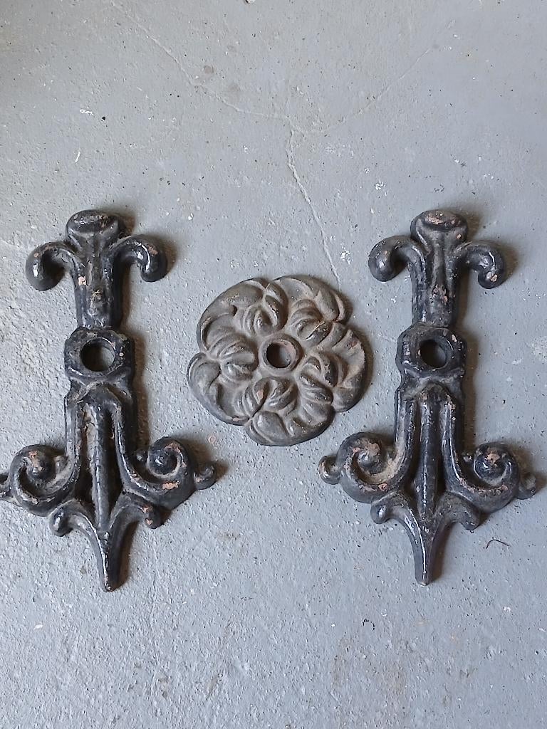 Antieke Muurankers +rozet, Antiek en Kunst, Ophalen of Verzenden