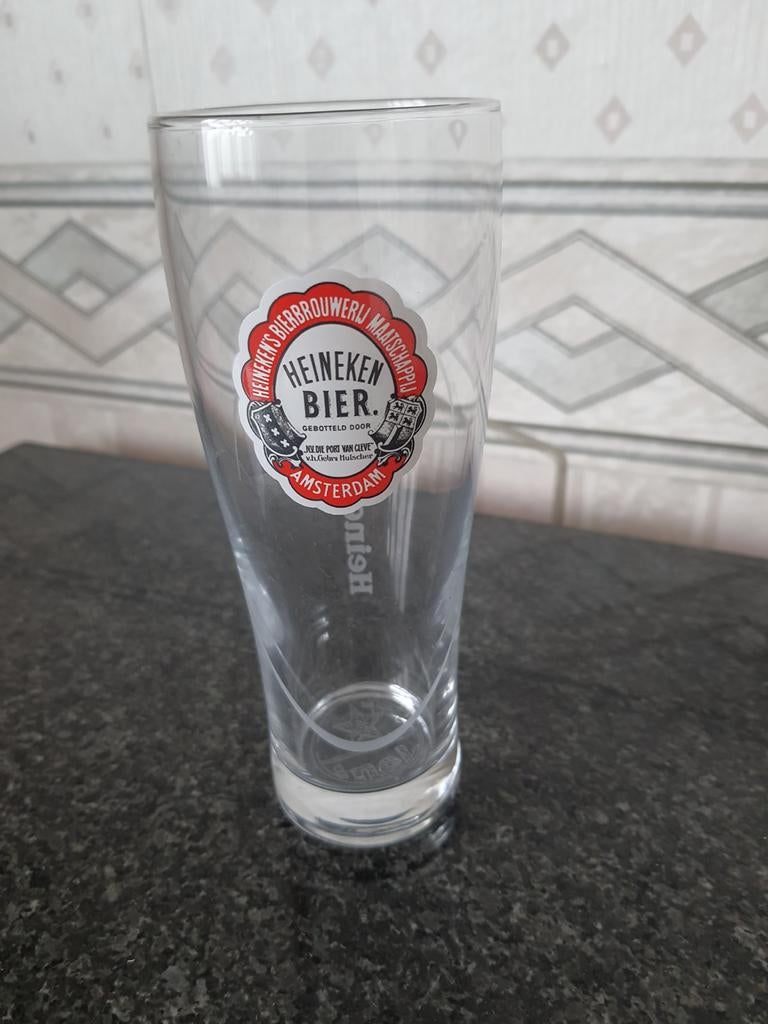 Bierglas heiniken, Verzamelen, Ophalen, Zo goed als nieuw, Glas of Glazen, Heineken
