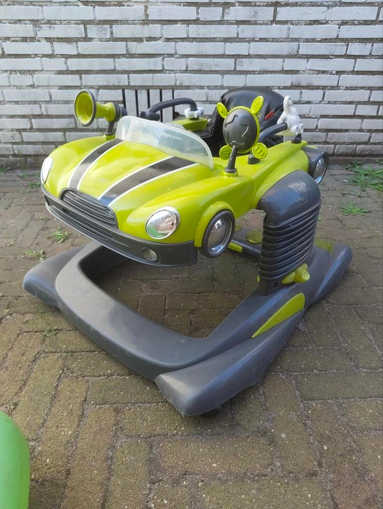 Loopstoel in de vorm van een auto, Ophalen, Gebruikt, Auto, Met licht