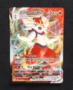 Pokémon Cinderace VMAX 019/072 Shining Fates, Ophalen of Verzenden, Zo goed als nieuw, Losse kaart, Foil