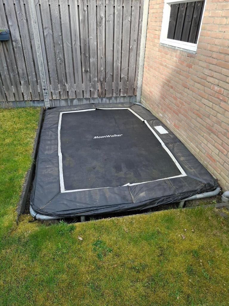Rechthoekige trampoline 310 x 210 cm, Ophalen, Gebruikt