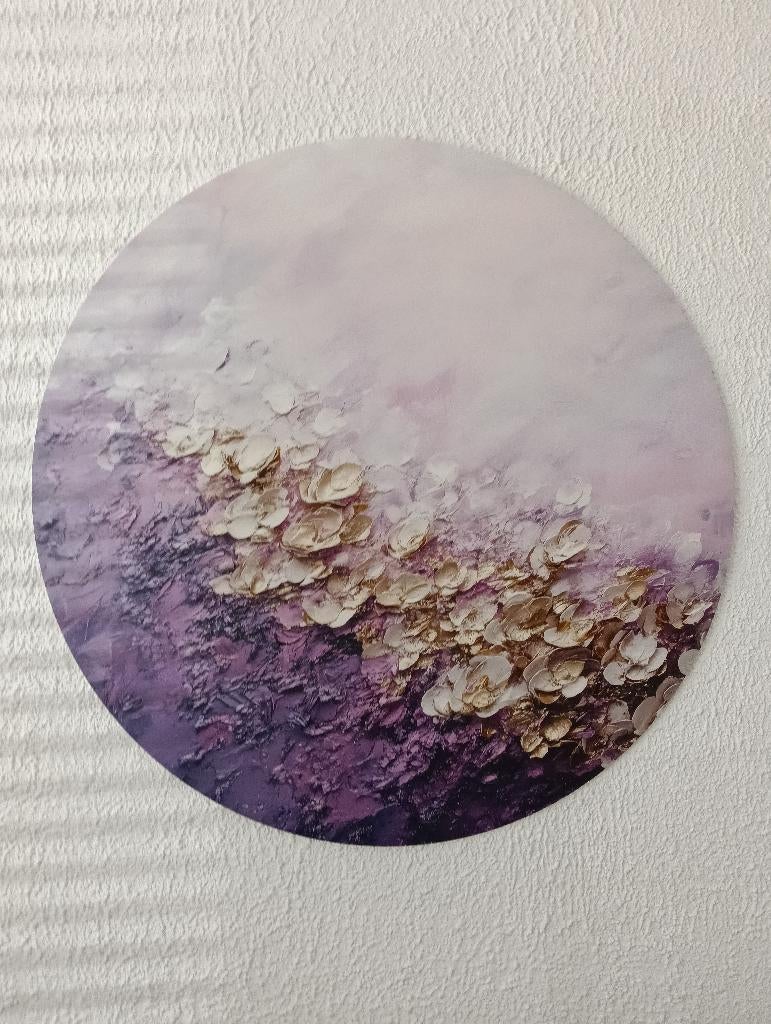 Rond schilderij, Huis en Inrichting, Woonaccessoires | Schilderijen, Tekeningen en Foto's, Ophalen, Zo goed als nieuw, Schilderij