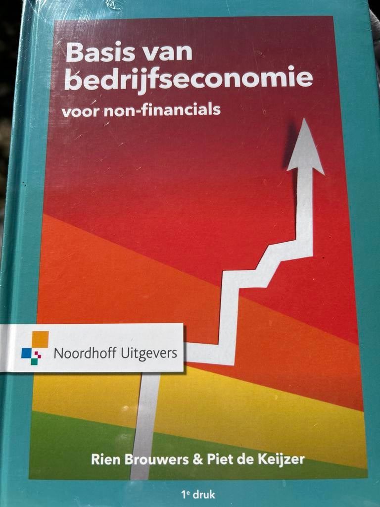 Basis van Bedrijfseconomie voor non-financials - 1e druk, Ophalen of Verzenden, Gamma, Nieuw, HBO