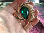Mooi vintage broche, Met kristal, Overige materialen, 4 tot 7 cm, Verzenden