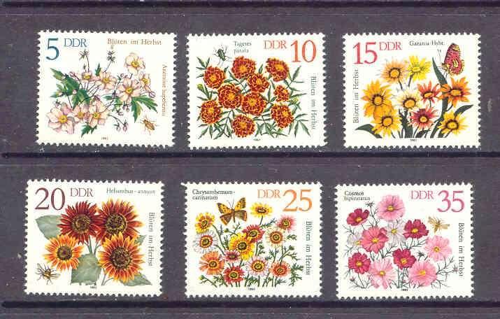 ddr 1982 pf mi 2737 - 2742 bloemen, Postzegels en Munten, Postzegels | Thematische zegels, Postfris, Dier of Natuur, Verzenden