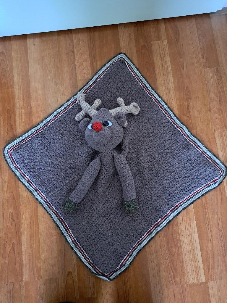 Woolytoons gehaakte knuffeldeken rendier, Ophalen, Nieuw, Kraamcadeau