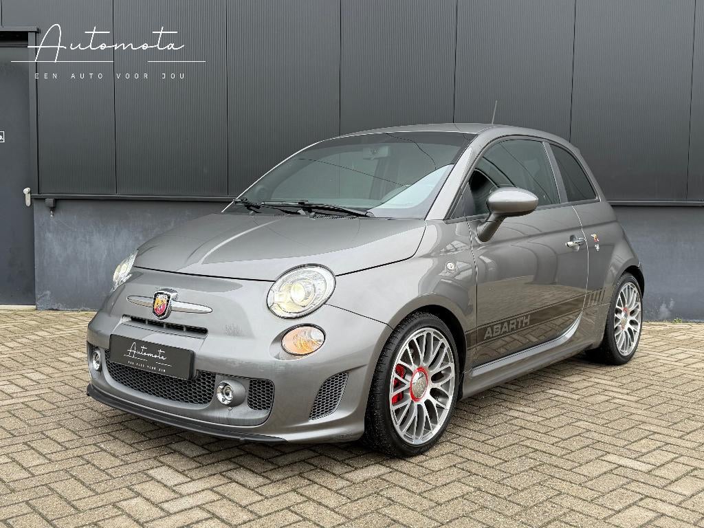 Fiat 500 Abarth Turismo 595 1.4 T-jet 160pk / Xenon / Leder, Auto's, Abarth, Voorwielaandrijving, 4 cilinders, Bedrijf, Handgeschakeld
