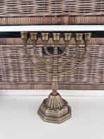 Koperen Menora kandelaar, Antiek en Kunst, Ophalen of Verzenden, Koper of Brons