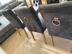 6x Hotel Chique Gecapitonneerde Eetkamerstoelen, Huis en Inrichting, Stoelen, Ophalen, Zo goed als nieuw, Vijf, Zes of meer stoelen