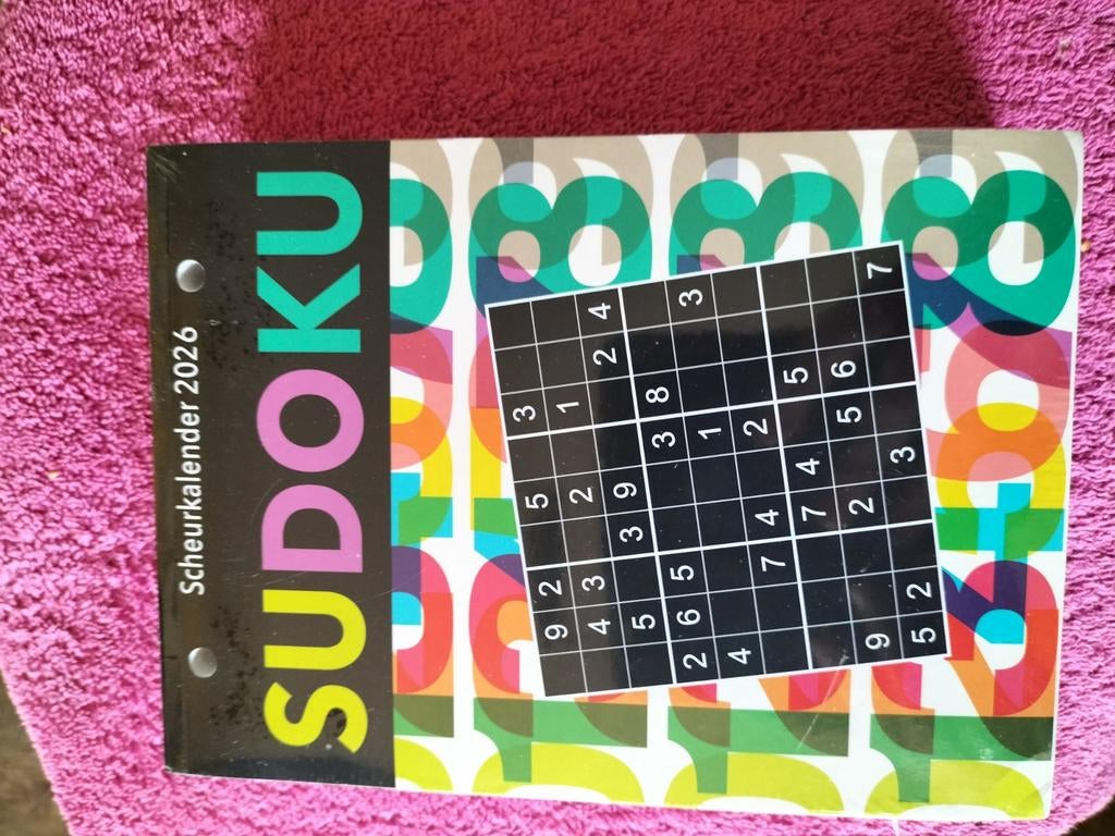 Sudoku Scheurkalender 2026 - Nieuw!, Hobby en Vrije tijd, Ophalen of Verzenden, Minder dan 500 stukjes, Nieuw, Puzzelboek