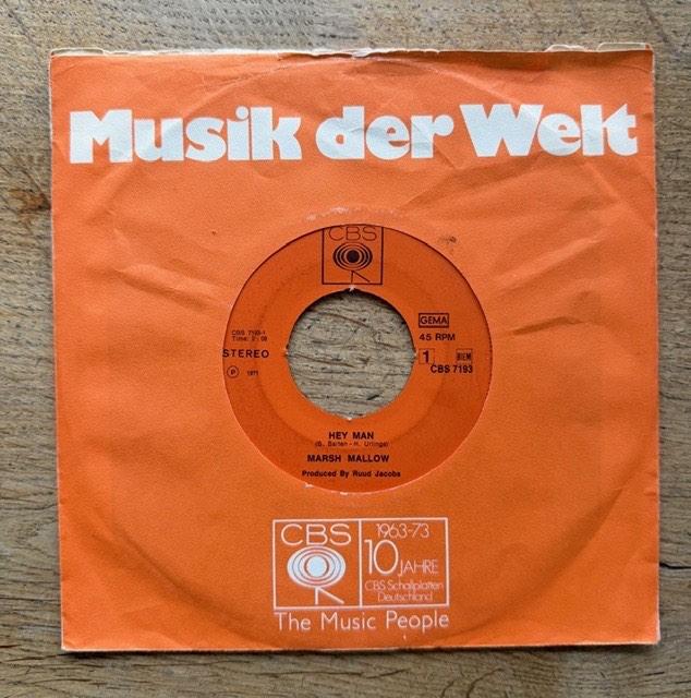 Marshmallow - Hey Man NEDERBEAT, Cd's en Dvd's, Vinyl Singles, Gebruikt, Single, Pop, 7 inch, Ophalen of Verzenden
