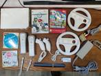 Nintendo Wii compleet met 4 games oa Mario Kart!, Racen en Vliegen, Ophalen of Verzenden, Zo goed als nieuw, 3 spelers of meer