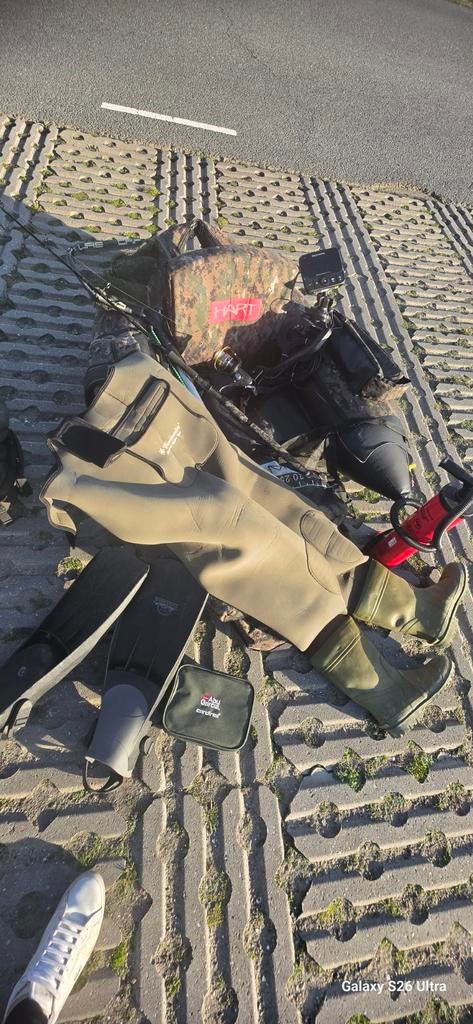 Bellyboat set met fishfinder, Ophalen of Verzenden