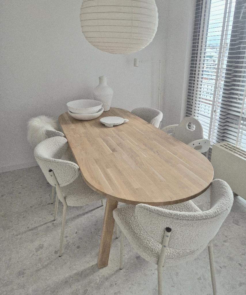 Westwing Japandi eetkamerstoelen beige VT Wonen Loods 5, Huis en Inrichting, Stoelen, Ophalen, Overige kleuren, Japandi Hotel Chique Landelijk Sissy Sohome