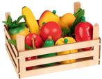Goki Groenten en Fruit in Kist, 1 set - 10 stuks, Nieuw, Ophalen of Verzenden, Goki, Speelkeuken-accessoire