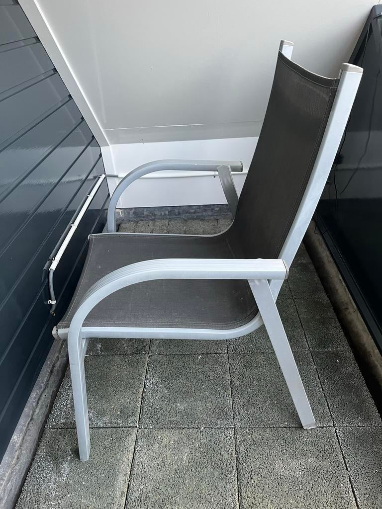 Stevige Kettler tuinstoel met aluminium frame, Tuin en Terras, Tuinstoelen, Ophalen, Gebruikt, Aluminium