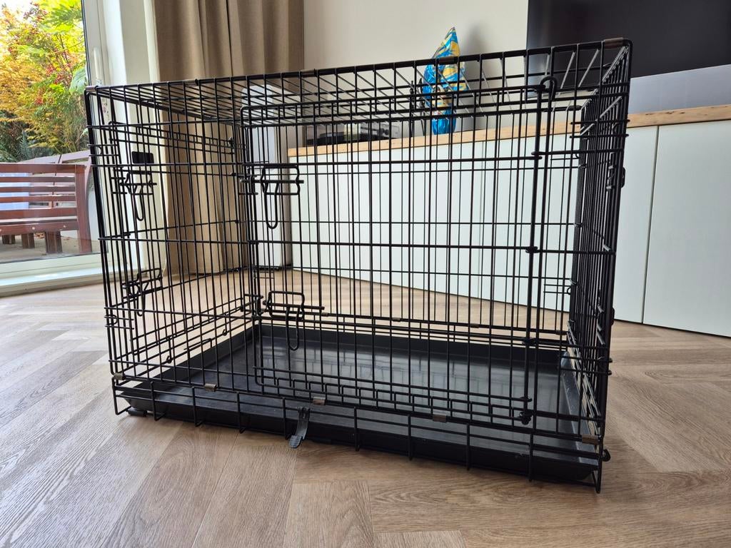 Grote hondenbrench, zwart, Dieren en Toebehoren, Hondenbenches, Ophalen