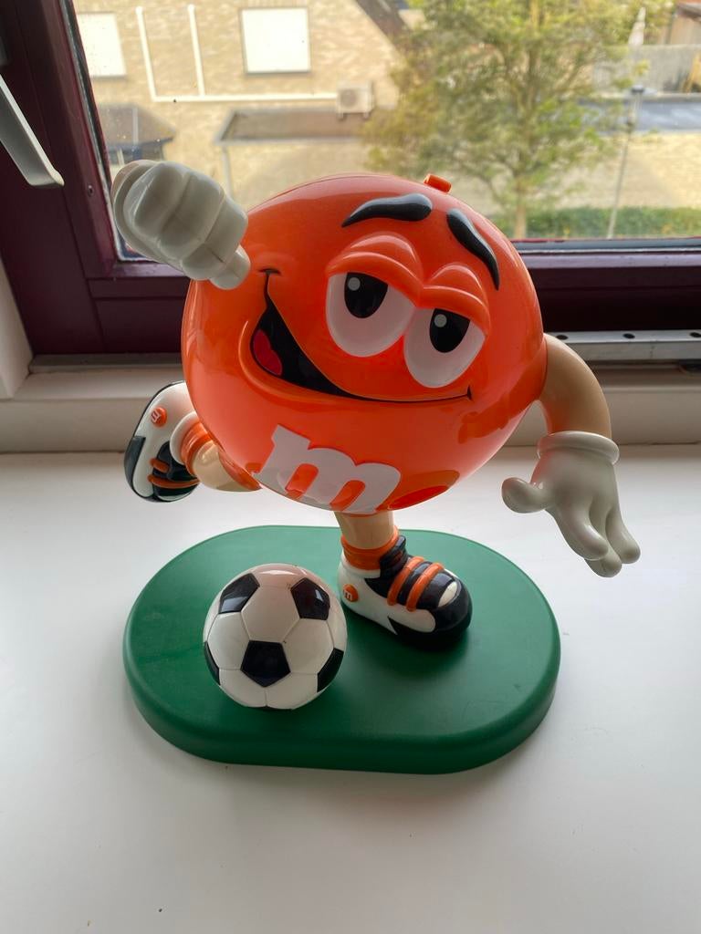 M&M's Voetballer Figuur - Oranje M&M, Verzamelen, Poppetjes en Figuurtjes, Ophalen of Verzenden, Gebruikt