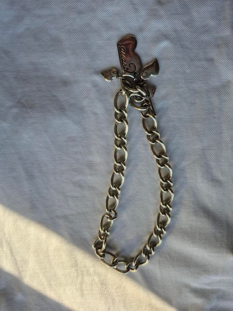 Guess ketting, Gebruikt, Ophalen of Verzenden, Zilver, Overige materialen