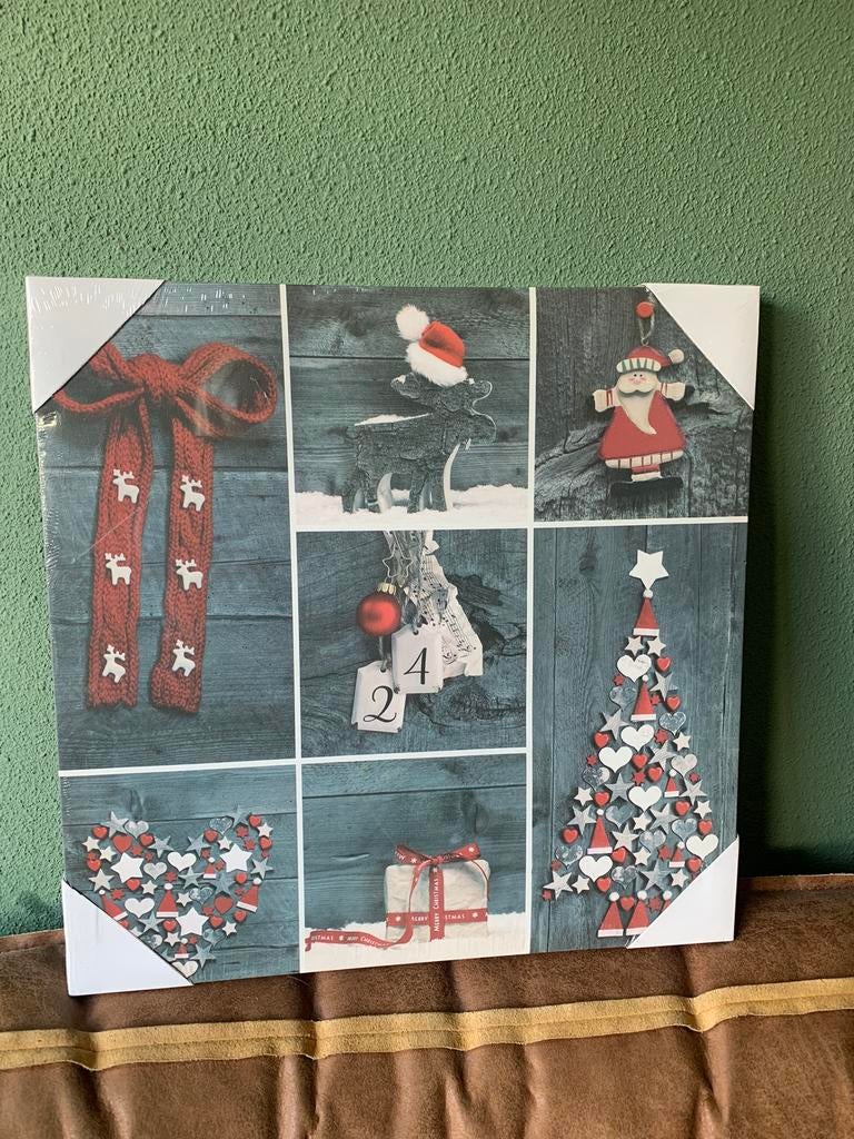 GRATIS AFHALEN Kerst canvas 50x50, Diversen, Kerst, Ophalen of Verzenden